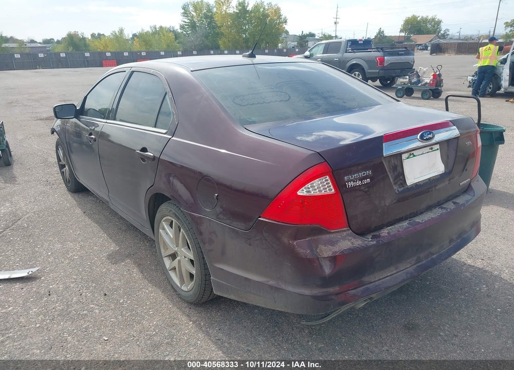 2012 FORD FUSION SEL VIN: 3FAHP0JG4CR398544