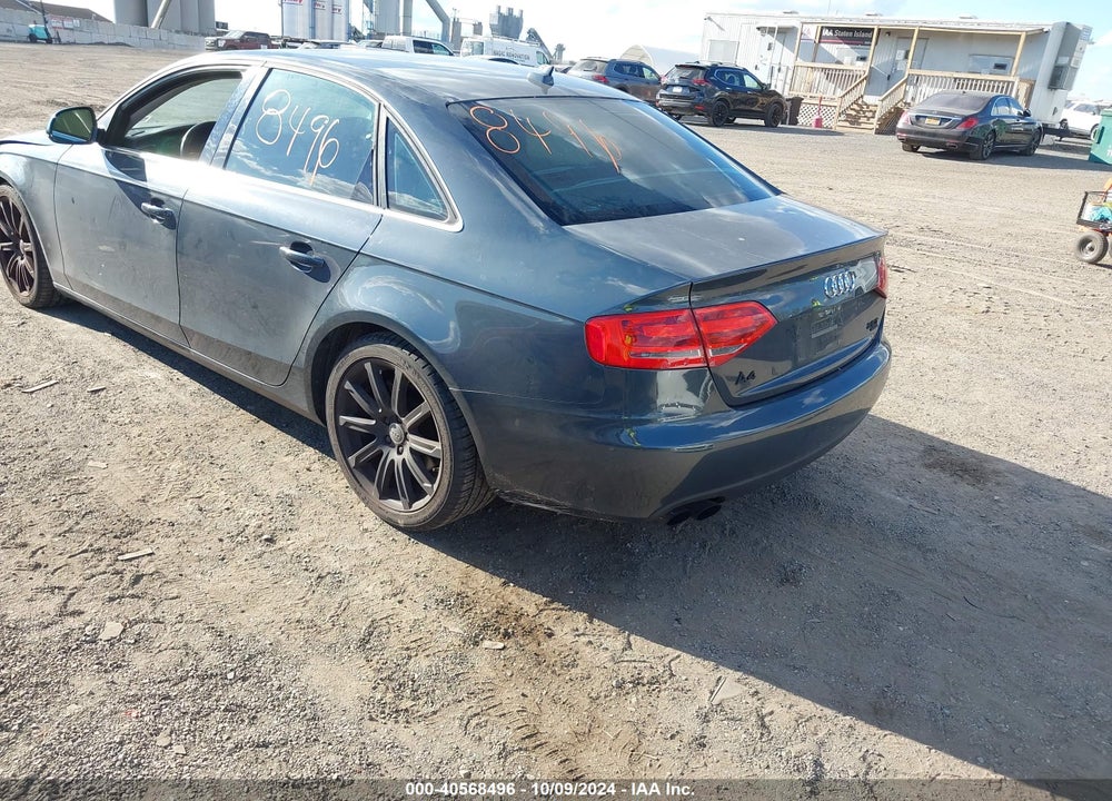2009 AUDI A4 2.0T PREMIUM VIN: WAUSF78K49N032596
