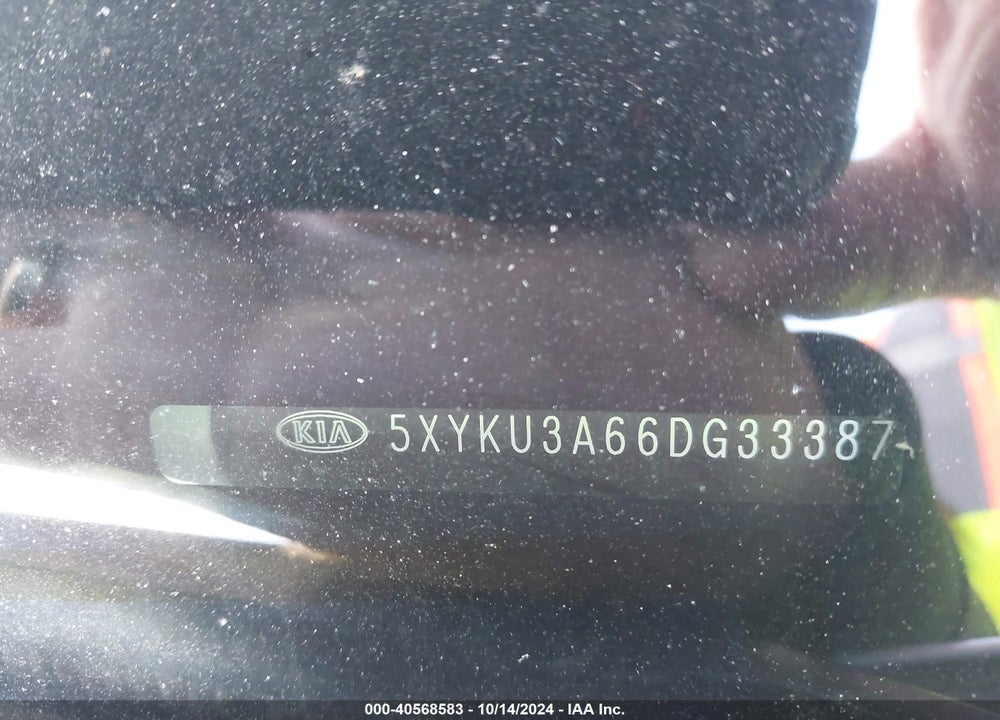 2013 KIA SORENTO EX VIN: 5XYKU3A66DG333871