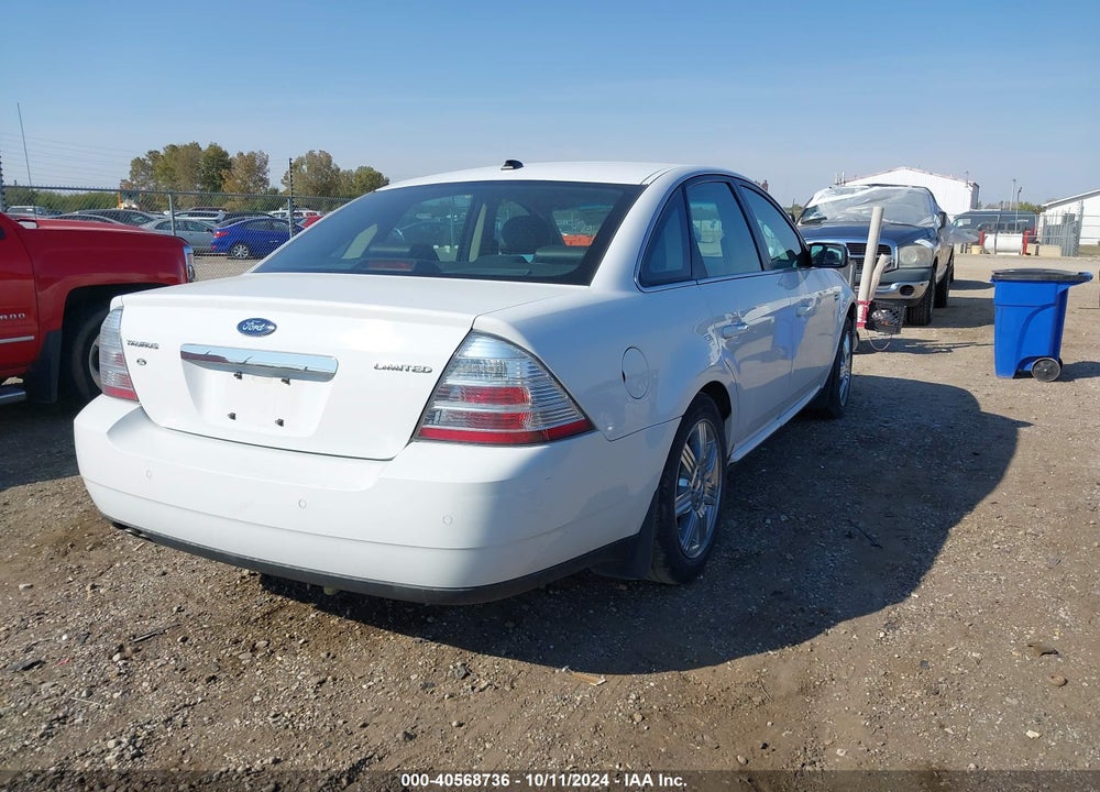 2008 FORD TAURUS LIMITED VIN: 1FAHP25W78G100550