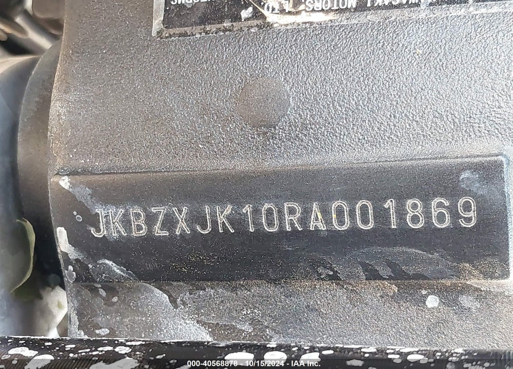 2024 KAWASAKI ZX636 K VIN: JKBZXJK10RA001869