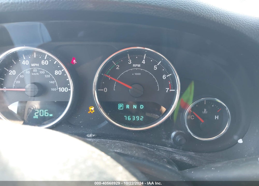 2012 JEEP WRANGLER UNLIMITED SPORT VIN: 1C4HJWDG2CL110156