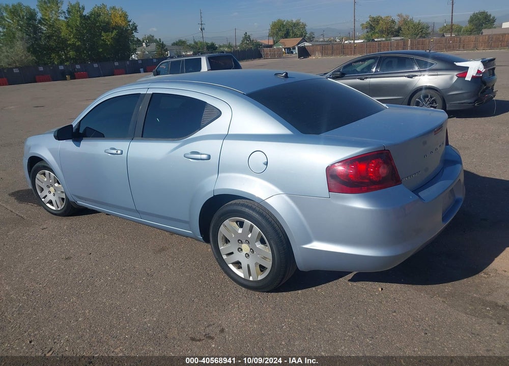 2013 DODGE AVENGER SE VIN: 1C3CDZAB0DN677567