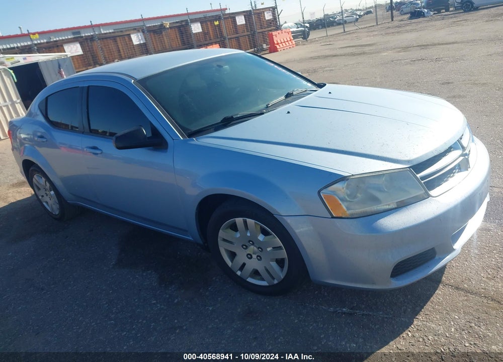 2013 DODGE AVENGER SE VIN: 1C3CDZAB0DN677567