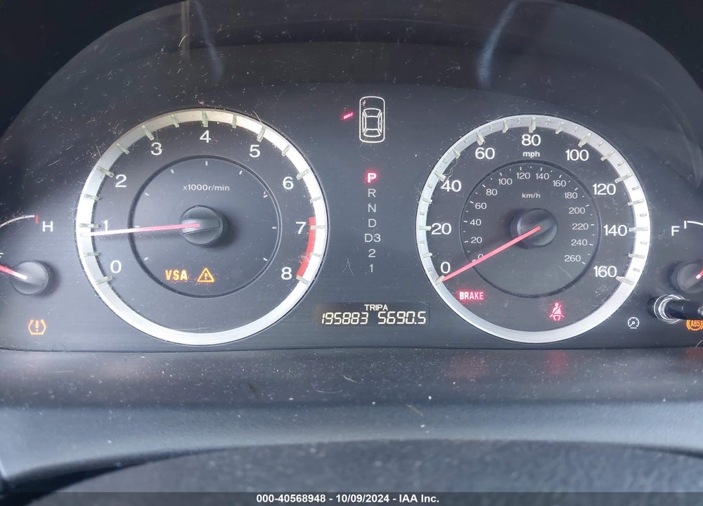 2009 HONDA ACCORD 2.4 LX VIN: 1HGCP26379A152582