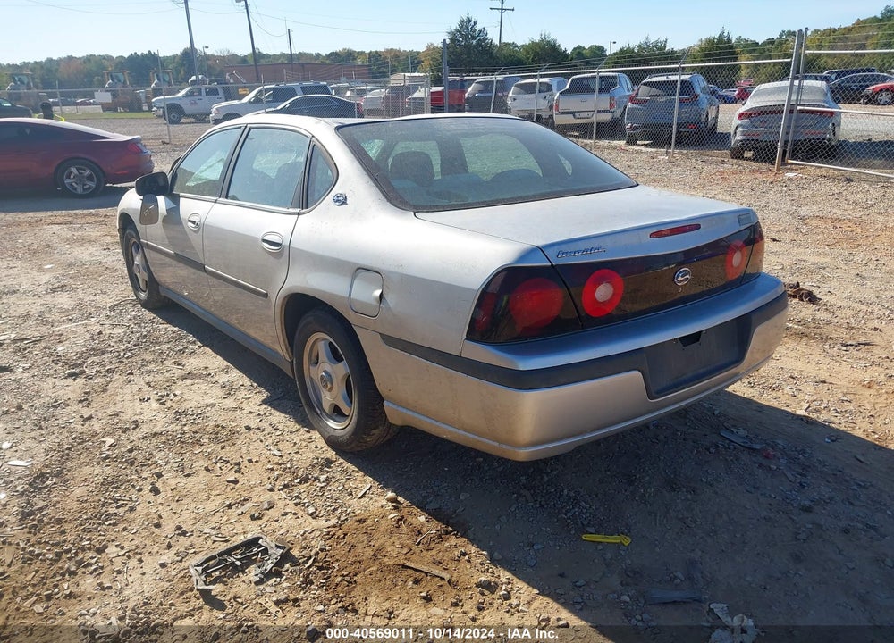 2005 CHEVROLET IMPALA VIN: 2G1WF52E459113275