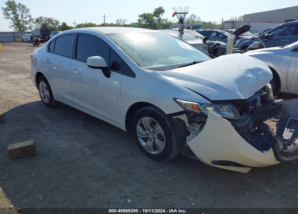 2013 HONDA CIVIC LX VIN: 19XFB2F58DE024921