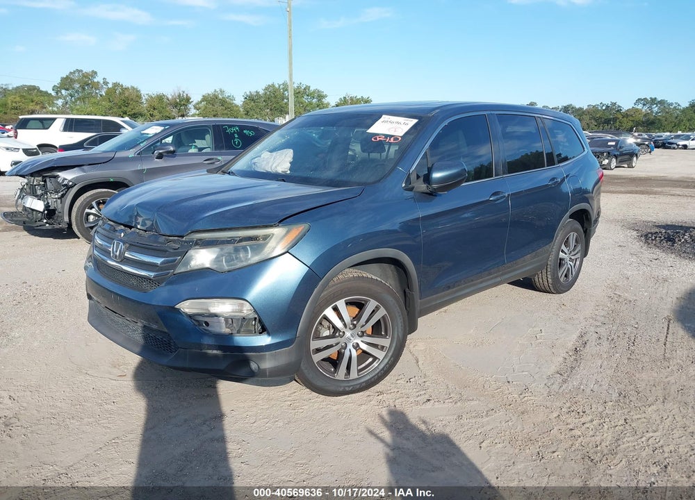 2017 HONDA PILOT EX-L VIN: 5FNYF6H51HB016693