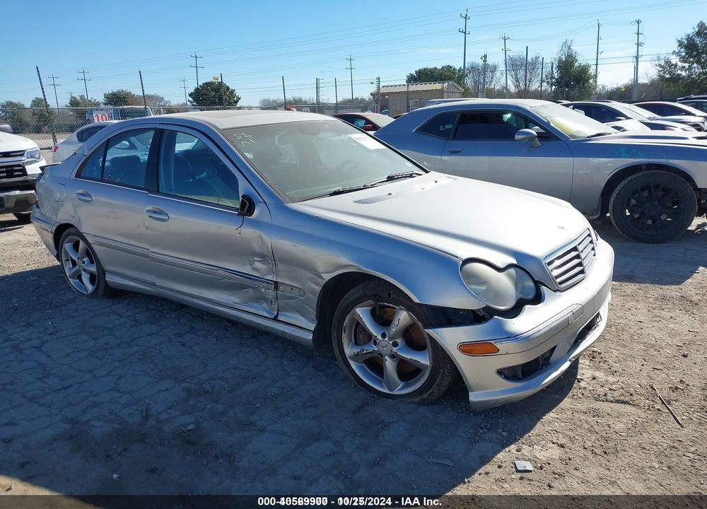 2005 MERCEDES-BENZ C 230 KOMPRESSOR SPORT VIN: WDBRF40J85F617221