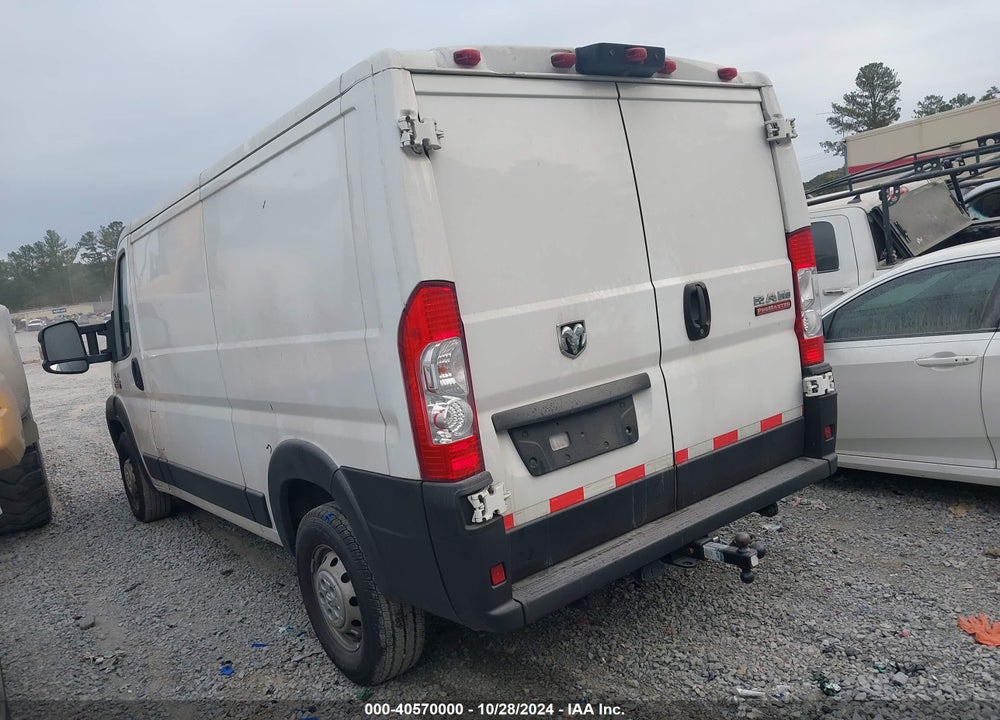 2021 RAM PROMASTER 1500 LOW ROOF 136 WB VIN: 3C6LRVAG1ME515640