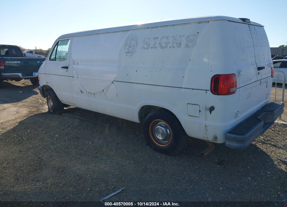 1995 DODGE RAM VAN B2500 VIN: 2B7HB21Y2SK546703