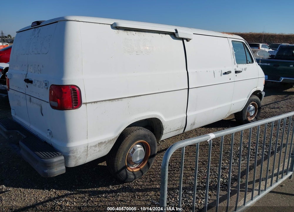1995 DODGE RAM VAN B2500 VIN: 2B7HB21Y2SK546703