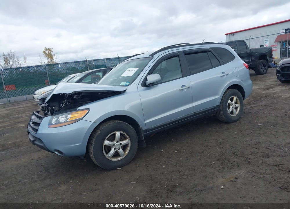 2008 HYUNDAI SANTA FE GLS VIN: 5NMSG73D28H215788