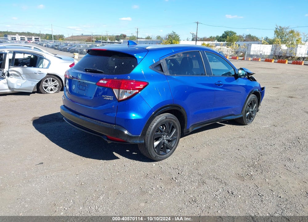 2021 HONDA HR-V AWD SPORT VIN: 3CZRU6H15MM752124