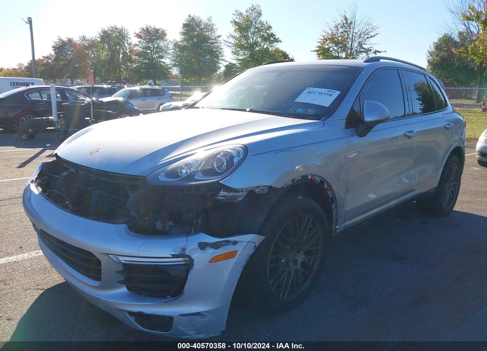 2017 PORSCHE CAYENNE PLATINUM EDITION VIN: WP1AA2A20HKA82744