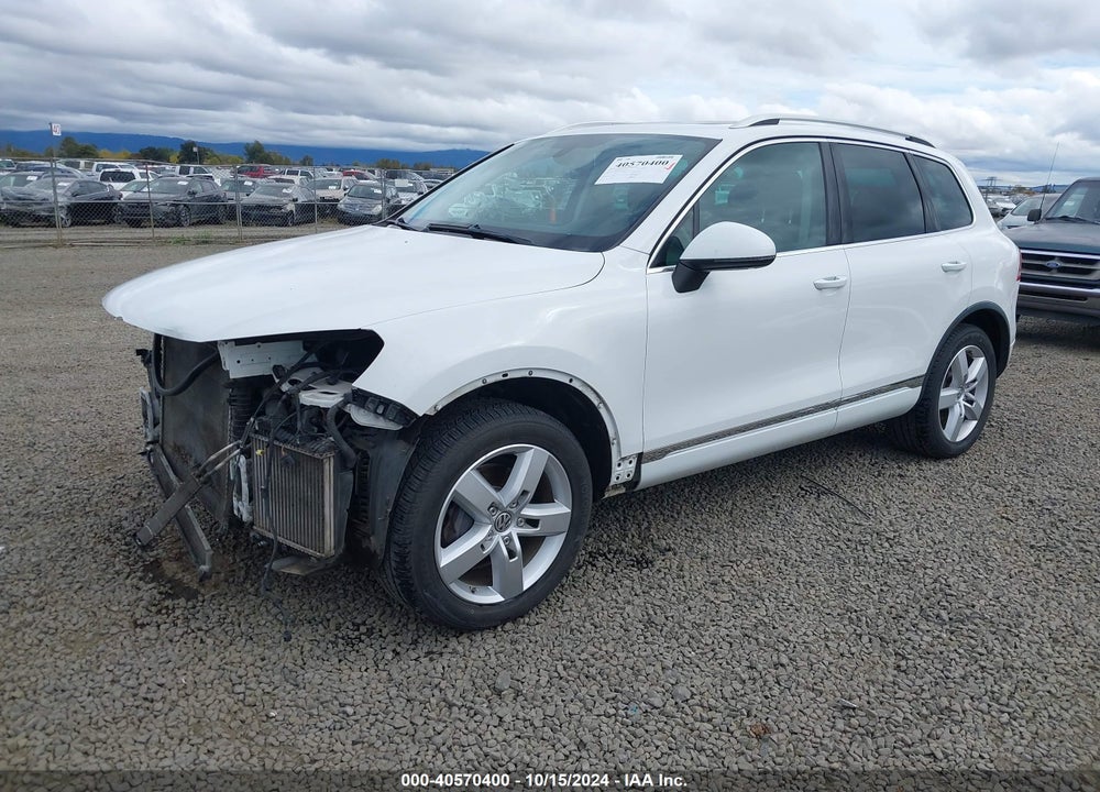2012 VOLKSWAGEN TOUAREG TDI LUX VIN: WVGEK9BPXCD011921