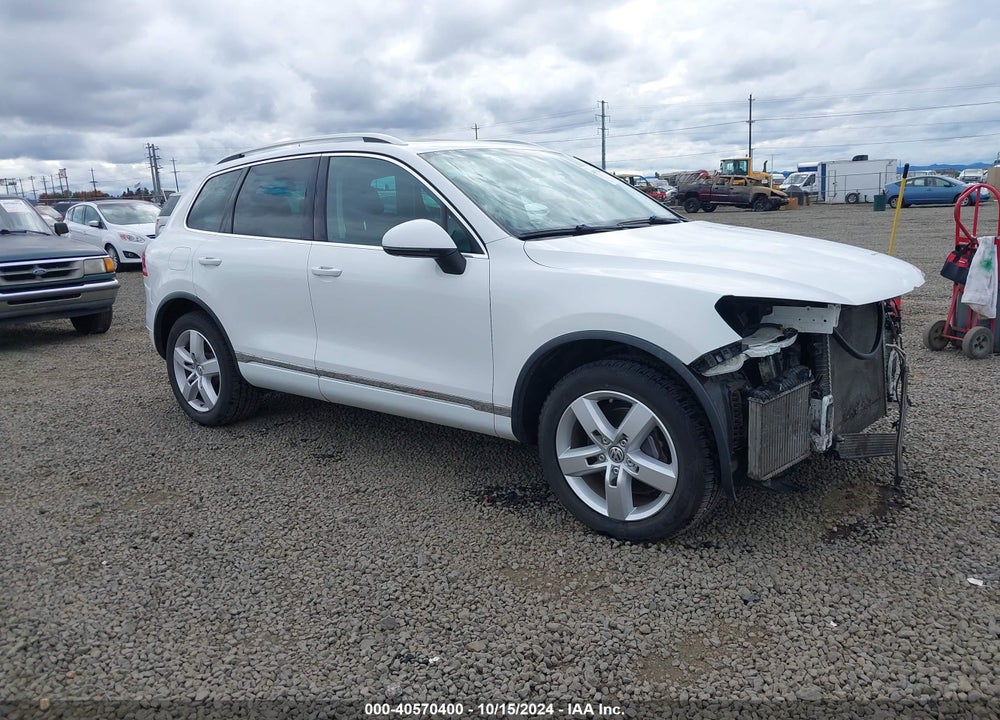 2012 VOLKSWAGEN TOUAREG TDI LUX VIN: WVGEK9BPXCD011921