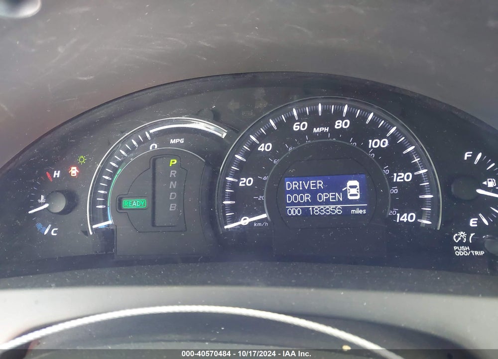 2010 TOYOTA CAMRY HYBRID VIN: 4T1BB3EK3AU118404