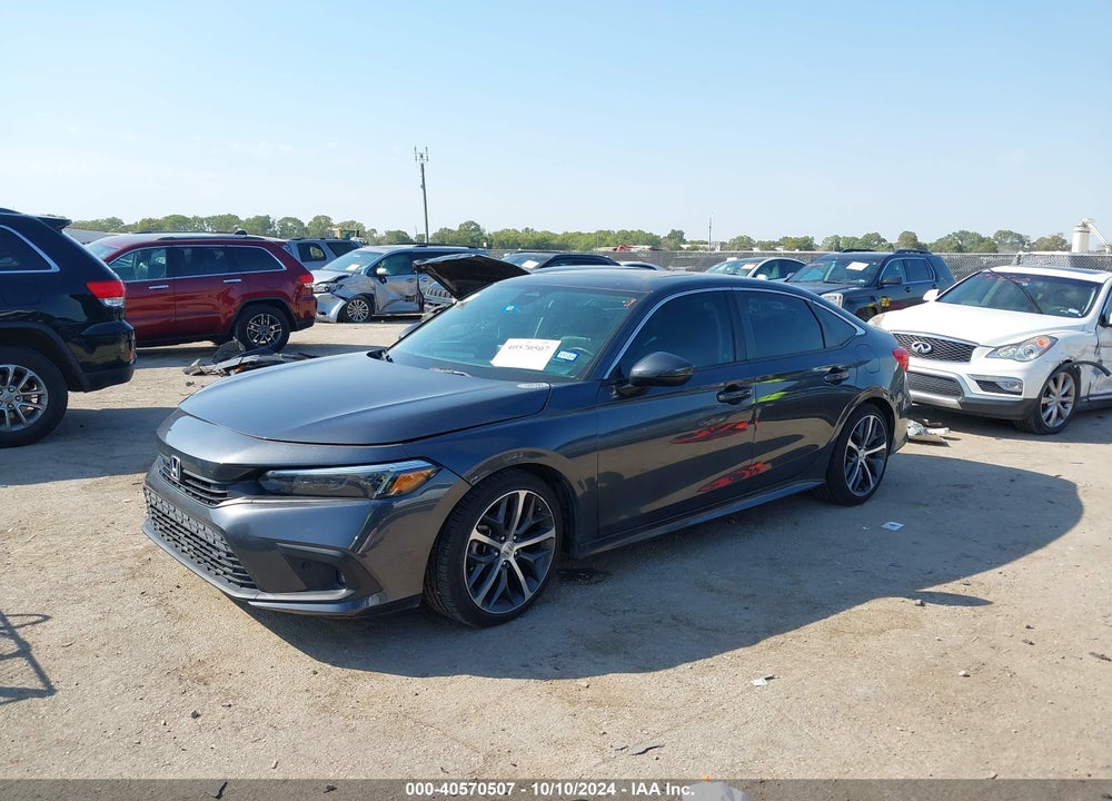 2022 HONDA CIVIC TOURING VIN: 2HGFE1F98NH314250