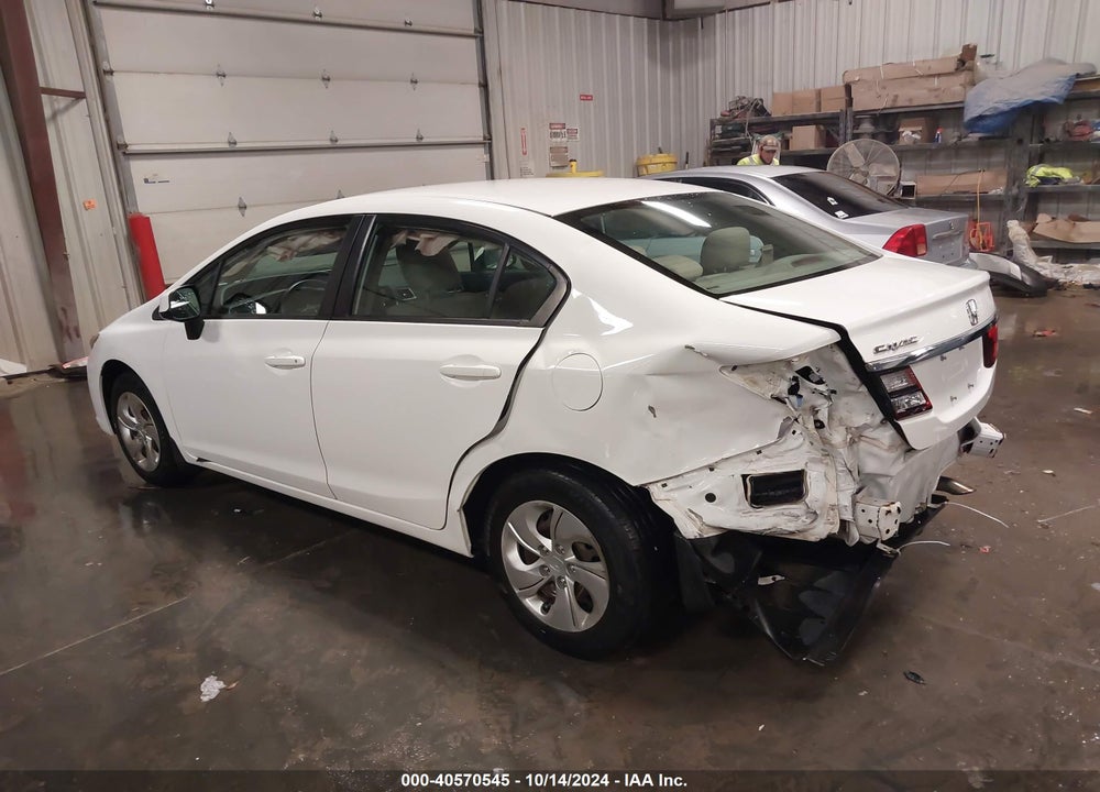 2013 HONDA CIVIC LX VIN: 19XFB2F55DE077009