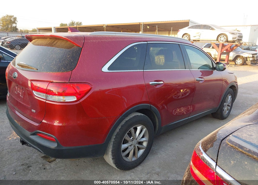 2016 KIA SORENTO 2.4L LX VIN: 5XYPG4A35GG021859