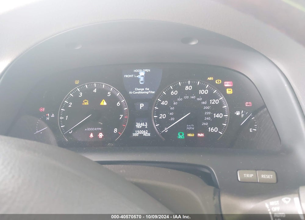 2012 LEXUS LS 460 VIN: JTHBL5EF4C5112929