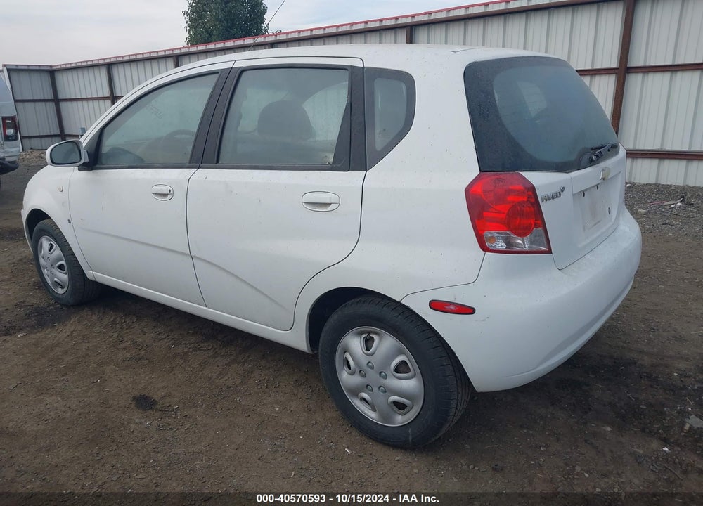 2007 CHEVROLET AVEO 5 SPECIAL VALUE VIN: KL1TD66607B762587