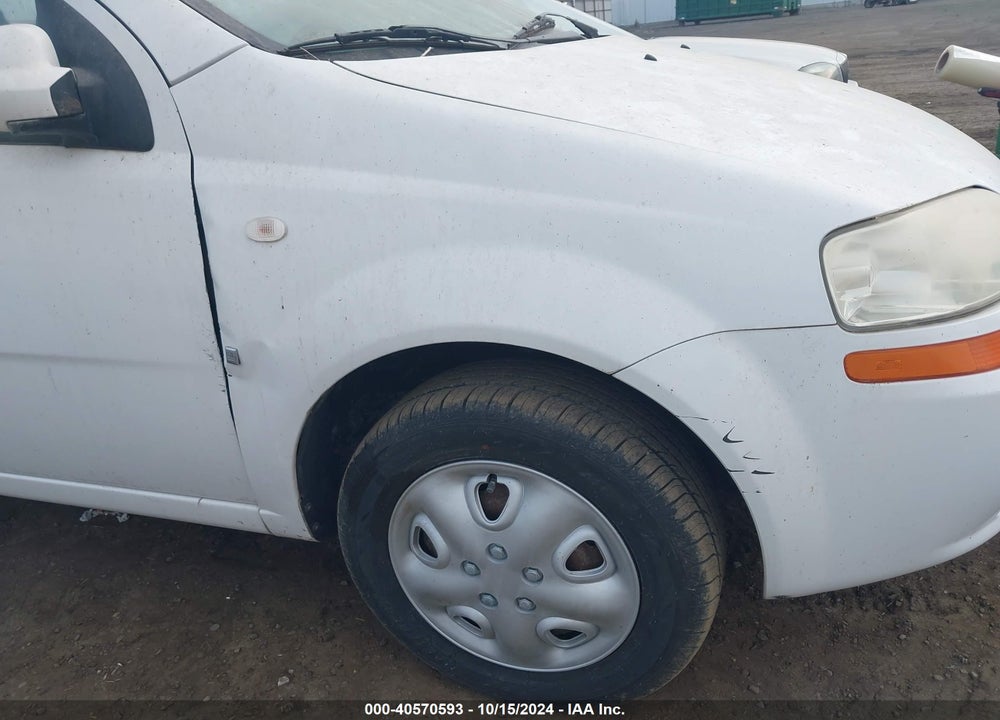 2007 CHEVROLET AVEO 5 SPECIAL VALUE VIN: KL1TD66607B762587