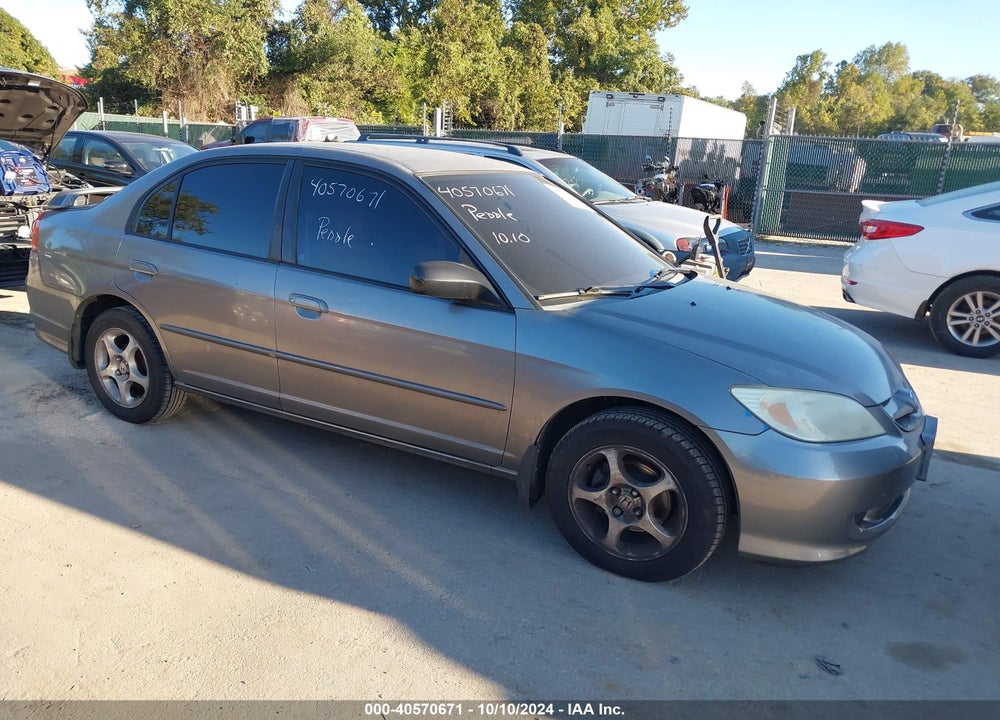 2005 HONDA CIVIC LX VIN: 2HGES16505H538663