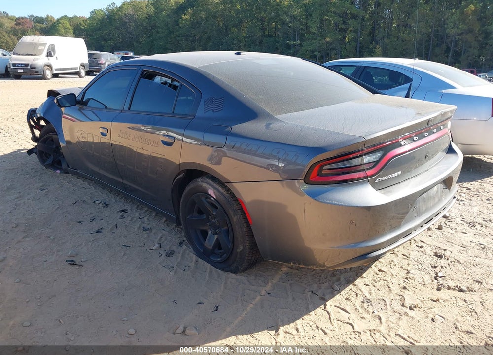 2018 DODGE CHARGER POLICE RWD VIN: 2C3CDXAT0JH279745