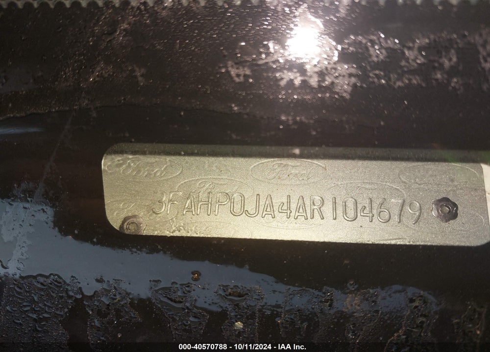 2010 FORD FUSION SEL VIN: 3FAHP0JA4AR104679