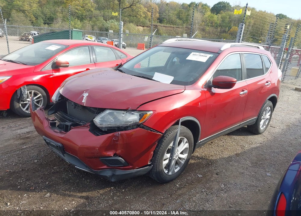 2016 NISSAN ROGUE SV VIN: KNMAT2MV5GP636007