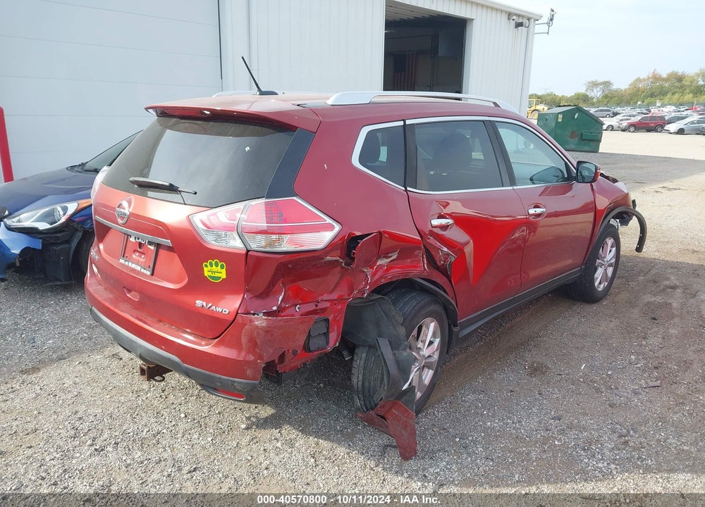 2016 NISSAN ROGUE SV VIN: KNMAT2MV5GP636007