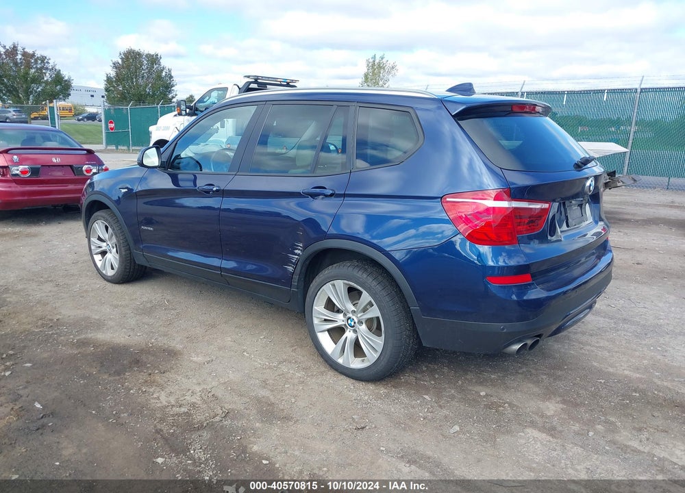 2015 BMW X3 XDRIVE28I VIN: 5UXWX9C58F0D56210