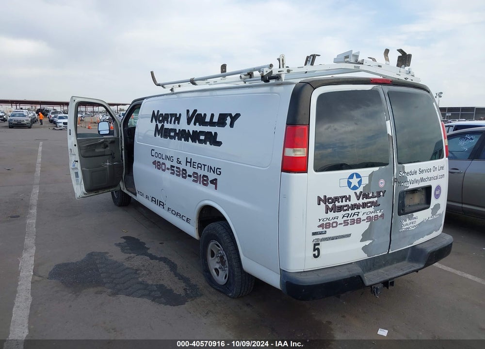 2010 CHEVROLET EXPRESS 2500 WORK VAN VIN: 1GCZGGDAXA1110726