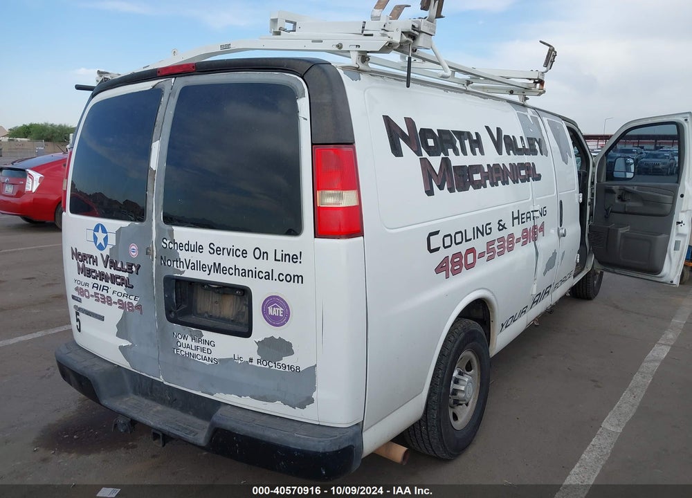 2010 CHEVROLET EXPRESS 2500 WORK VAN VIN: 1GCZGGDAXA1110726