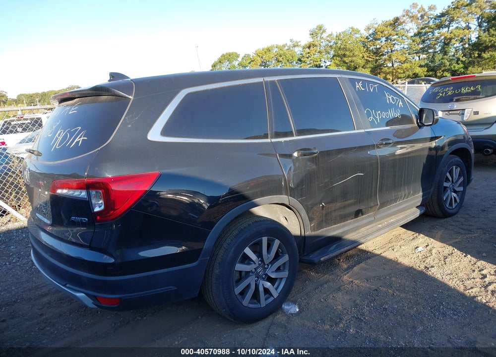 2019 HONDA PILOT EX-L VIN: 5FNYF6H50KB057520