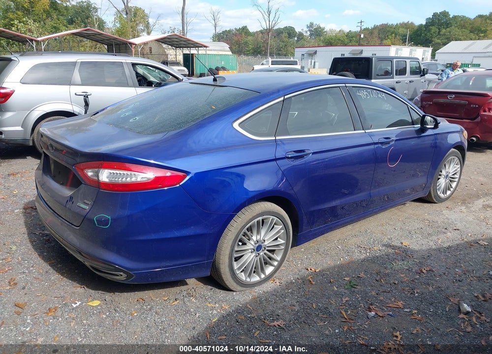 2016 FORD FUSION SE VIN: 3FA6P0H97GR255561
