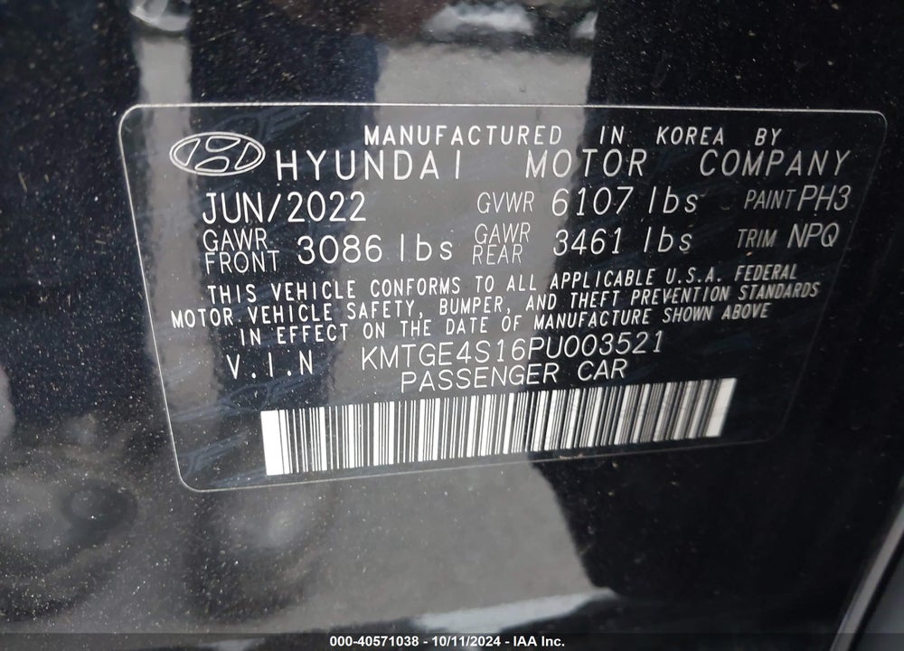 2023 GENESIS ELECTRIFIED G80 VIN: KMTGE4S16PU003521