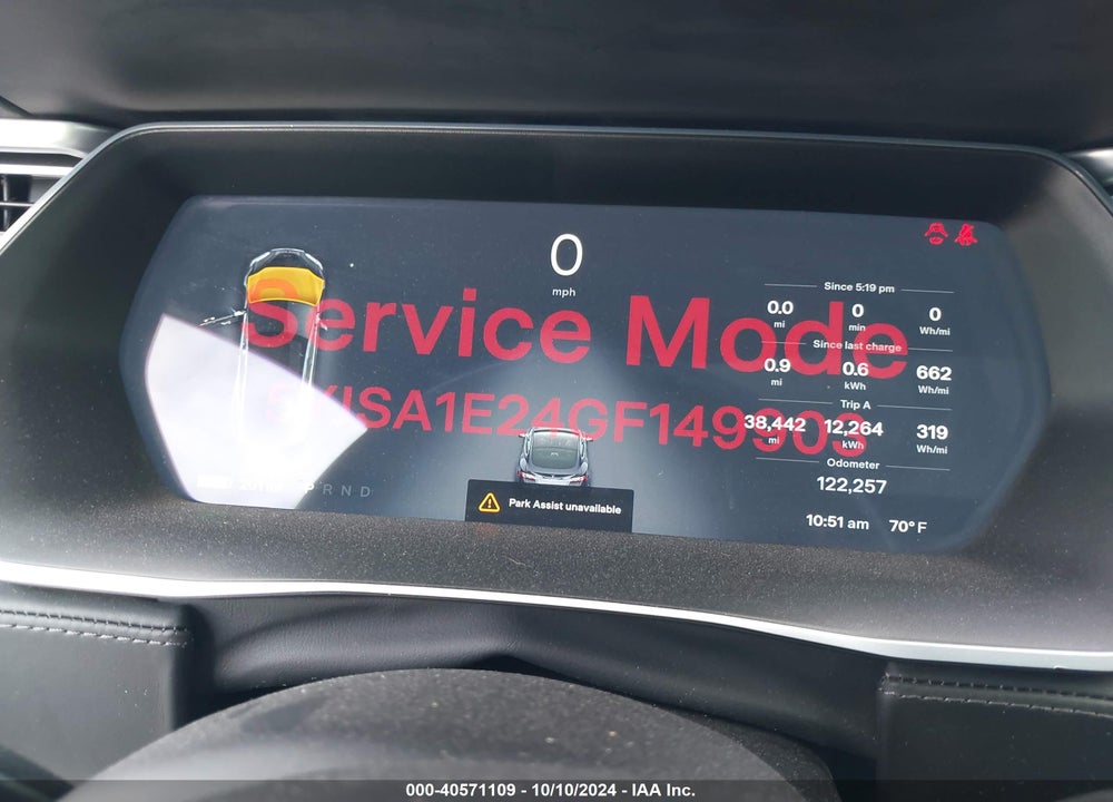 2016 TESLA MODEL S 60D/70D/75D/85D/90D VIN: 5YJSA1E24GF149903