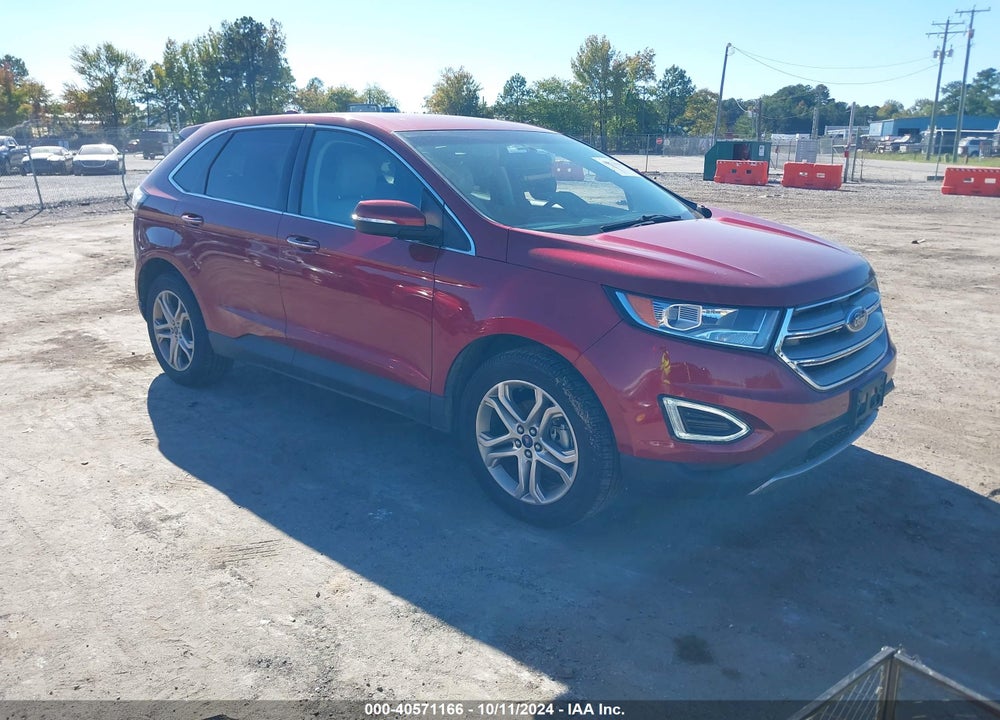 2016 FORD EDGE TITANIUM VIN: 2FMPK3K95GBB93501