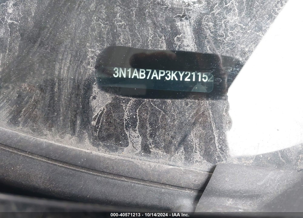 2019 NISSAN SENTRA S VIN: 3N1AB7AP3KY211529