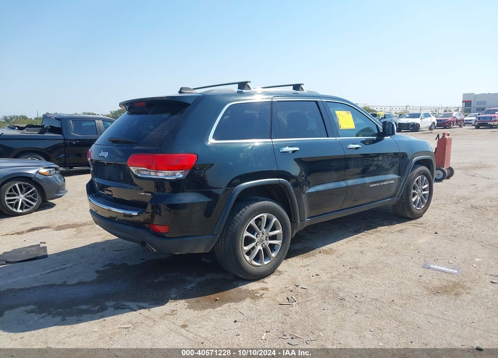 2015 JEEP GRAND CHEROKEE LIMITED VIN: 1C4RJEBGXFC185399