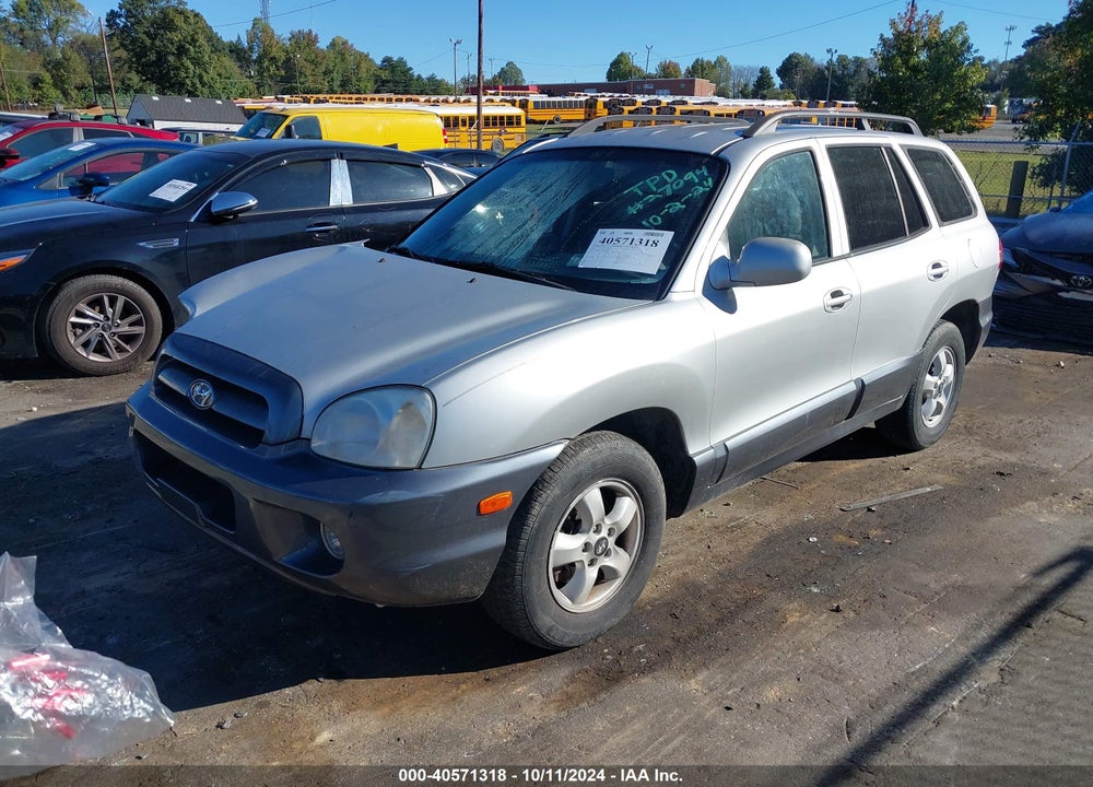 2005 HYUNDAI SANTA FE GLS VIN: KM8SC13D85U959663