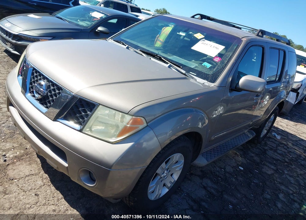 2007 NISSAN PATHFINDER LE VIN: 5N1AR18U07C622027