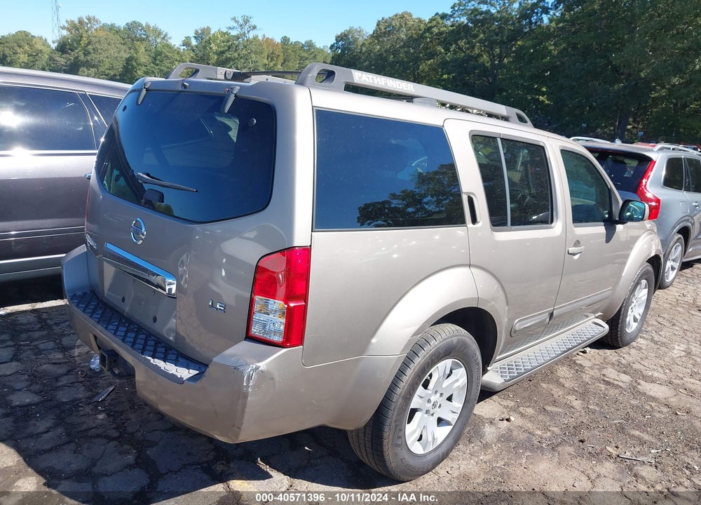 2007 NISSAN PATHFINDER LE VIN: 5N1AR18U07C622027