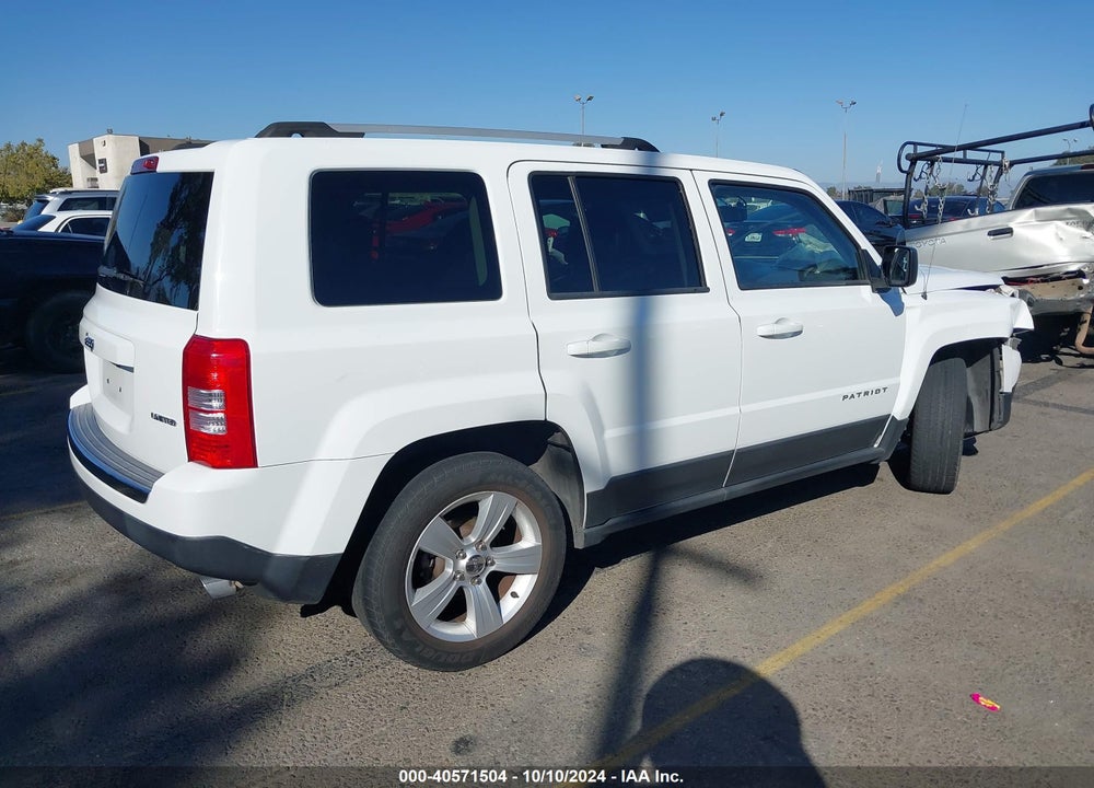 2013 JEEP PATRIOT LIMITED VIN: 1C4NJPCB8DD184580