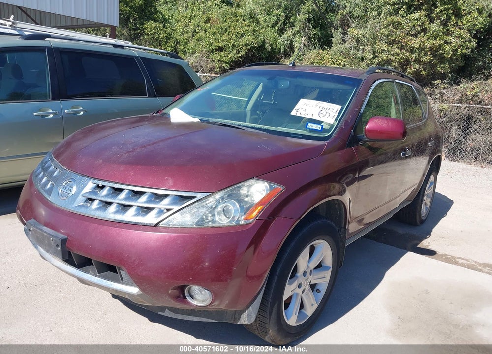 2007 NISSAN MURANO SL VIN: JN8AZ08T47W504541