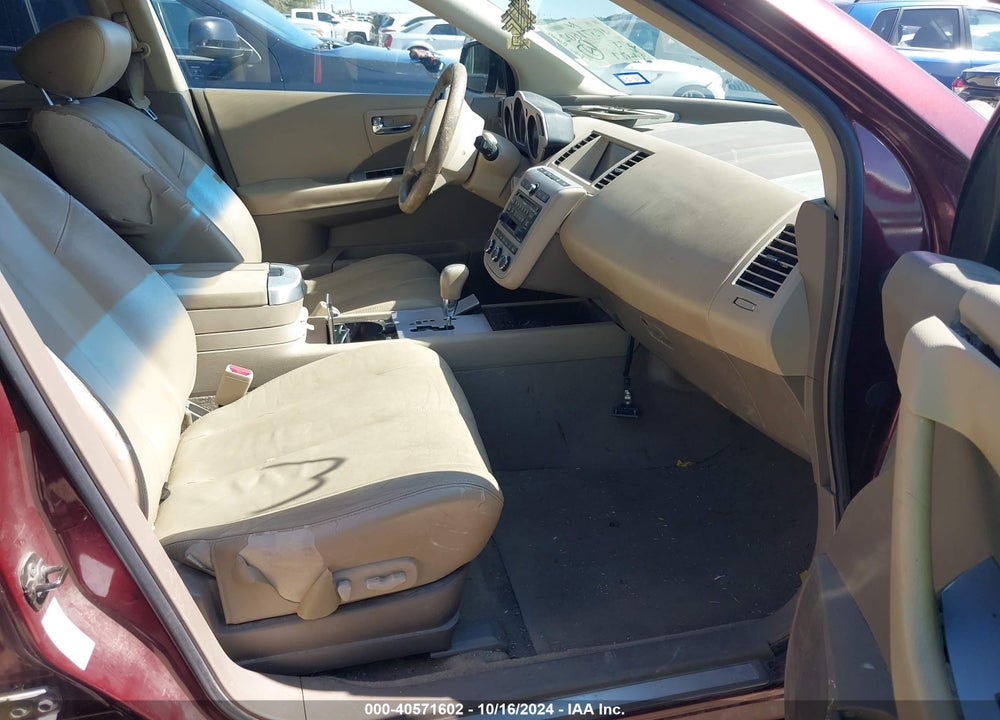 2007 NISSAN MURANO SL VIN: JN8AZ08T47W504541