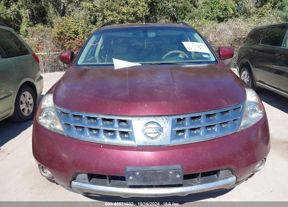 2007 NISSAN MURANO SL VIN: JN8AZ08T47W504541